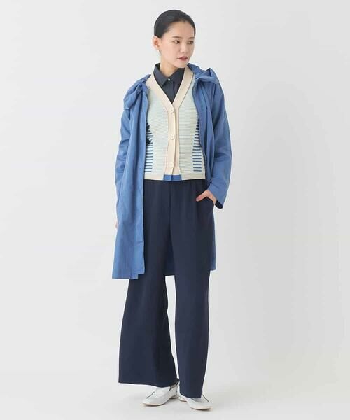 HIROKO BIS GRANDE / ヒロコビス グランデ ニット・セーター | 【大きいサイズ】ボーダーミックスニットカーディガン | 詳細7