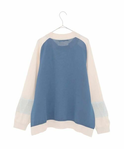 HIROKO BIS GRANDE / ヒロコビス グランデ ニット・セーター | 【大きいサイズ】ボーダーミックスニットプルオーバー | 詳細21