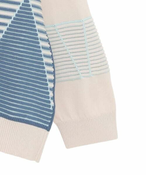 HIROKO BIS GRANDE / ヒロコビス グランデ ニット・セーター | 【大きいサイズ】ボーダーミックスニットプルオーバー | 詳細23