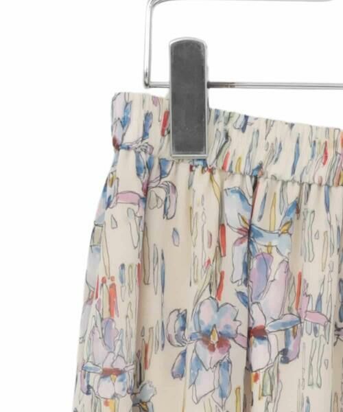 HIROKO BIS GRANDE / ヒロコビス グランデ ロング・マキシ丈スカート | 【大きいサイズ】アイリスフラワープリントシアースカート | 詳細2