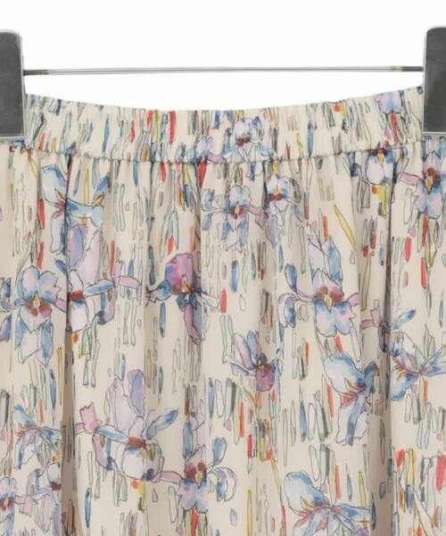 HIROKO BIS GRANDE / ヒロコビス グランデ ロング・マキシ丈スカート | 【大きいサイズ】アイリスフラワープリントシアースカート | 詳細3