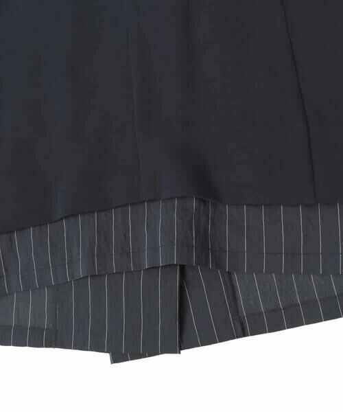 HIROKO BIS GRANDE / ヒロコビス グランデ テーラードジャケット | 【大きいサイズ】無地×ストライプレイヤード風ジャケット | 詳細18
