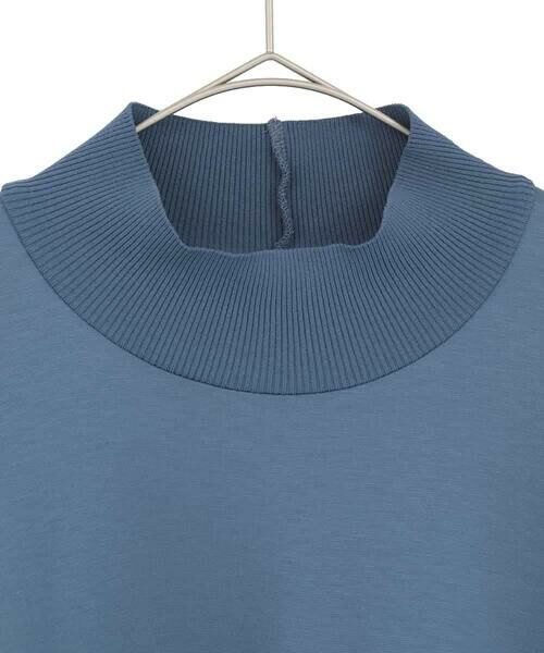 HIROKO BIS GRANDE / ヒロコビス グランデ カットソー | 【大きいサイズ】異素材切り替えハイネックプルオーバー | 詳細2