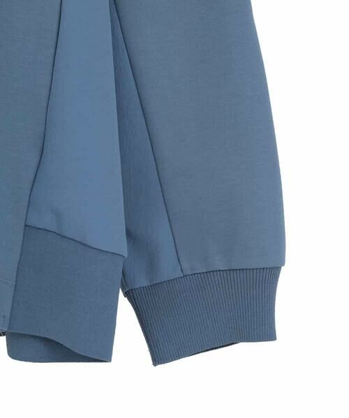 HIROKO BIS GRANDE / ヒロコビス グランデ カットソー | 【大きいサイズ】異素材切り替えハイネックプルオーバー | 詳細3