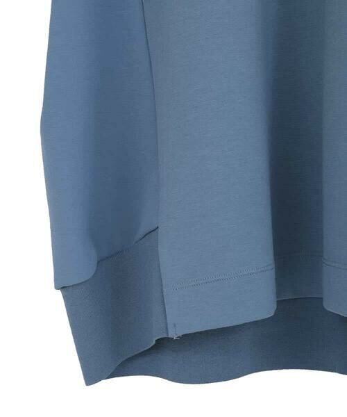 HIROKO BIS GRANDE / ヒロコビス グランデ カットソー | 【大きいサイズ】異素材切り替えハイネックプルオーバー | 詳細4