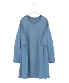 HIROKO BIS GRANDE / ヒロコビス グランデ チュニック | 【大きいサイズ】異素材切り替えチュニックプルオーバー