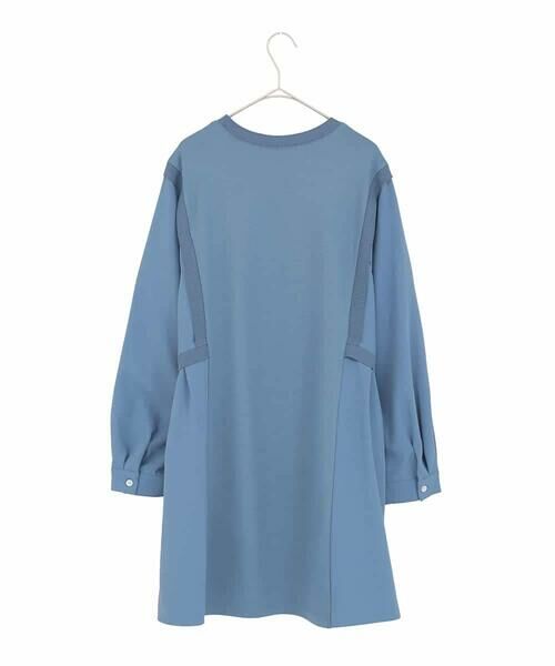 HIROKO BIS GRANDE / ヒロコビス グランデ チュニック | 【大きいサイズ】異素材切り替えチュニックプルオーバー | 詳細1