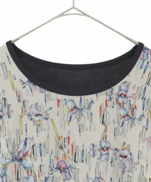 HIROKO BIS GRANDE / ヒロコビス グランデ チュニック | 【大きいサイズ】アイリスフラワープリントチュニック | 詳細2