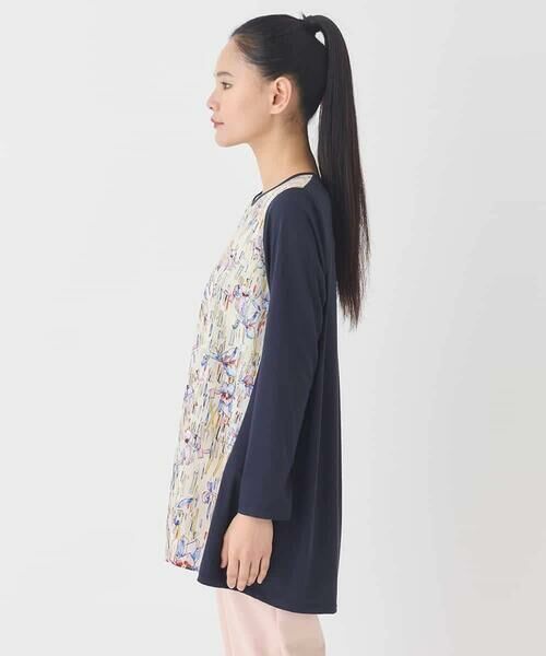 HIROKO BIS GRANDE / ヒロコビス グランデ チュニック | 【大きいサイズ】アイリスフラワープリントチュニック | 詳細8