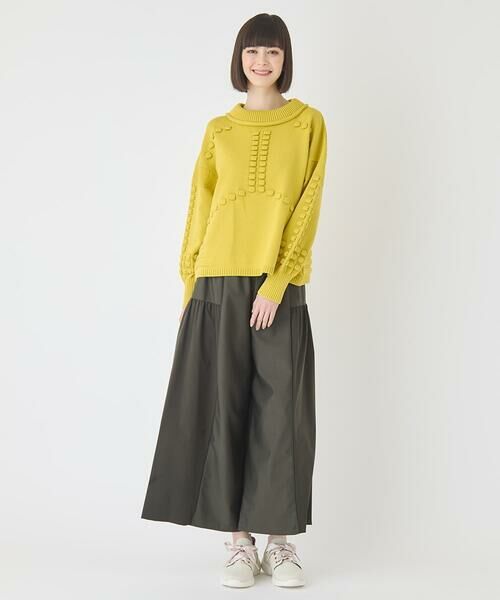 HIROKO BIS GRANDE / ヒロコビス グランデ その他パンツ | 【大きいサイズ/日本製】エアシルキー切り替えギャザーパンツ | 詳細13