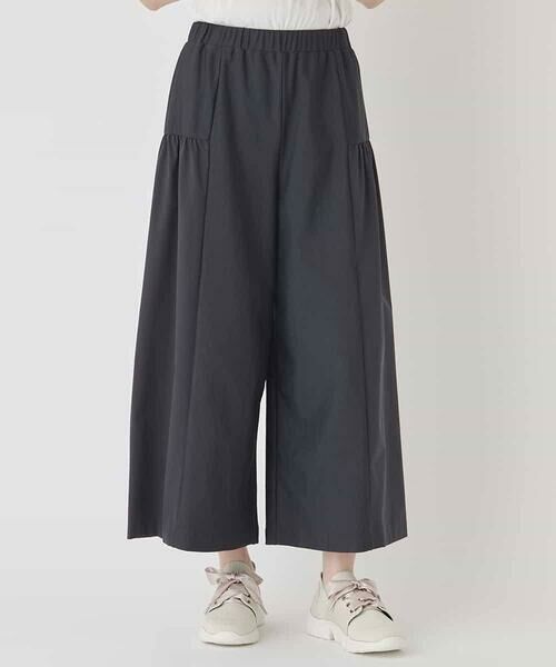 HIROKO BIS GRANDE / ヒロコビス グランデ その他パンツ | 【大きいサイズ/日本製】エアシルキー切り替えギャザーパンツ | 詳細3