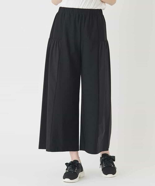 HIROKO BIS GRANDE / ヒロコビス グランデ その他パンツ | 【大きいサイズ/日本製】エアシルキー切り替えギャザーパンツ | 詳細5