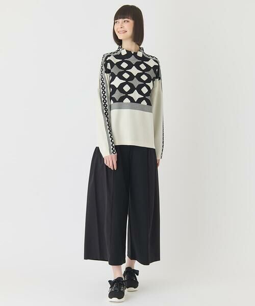 HIROKO BIS GRANDE / ヒロコビス グランデ その他パンツ | 【大きいサイズ/日本製】エアシルキー切り替えギャザーパンツ | 詳細6