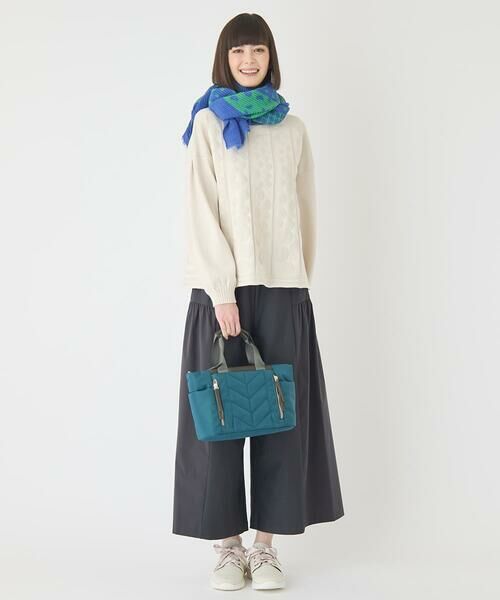 HIROKO BIS GRANDE / ヒロコビス グランデ その他パンツ | 【大きいサイズ/日本製】エアシルキー切り替えギャザーパンツ | 詳細8