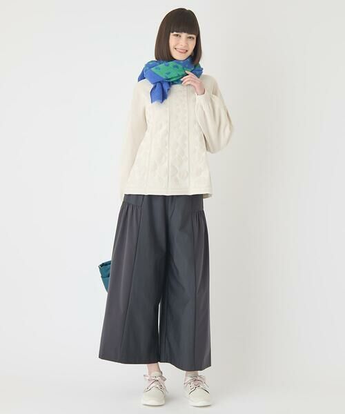 HIROKO BIS GRANDE / ヒロコビス グランデ その他パンツ | 【大きいサイズ/日本製】エアシルキー切り替えギャザーパンツ | 詳細9