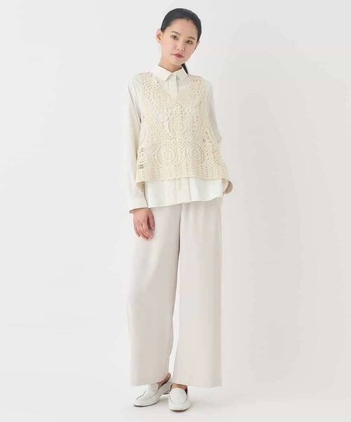 HIROKO BIS GRANDE / ヒロコビス グランデ その他パンツ | 【大きいサイズ】ナチュラルストレッチスラックス | 詳細18