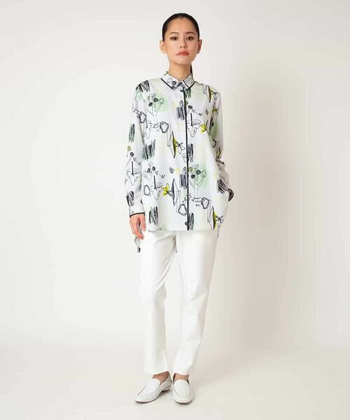 HIROKO BIS GRANDE / ヒロコビス グランデ シャツ・ブラウス | 【大きいサイズ】POPプリントストライプブラウス | 詳細19