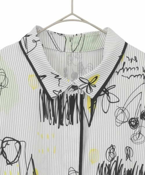 HIROKO BIS GRANDE / ヒロコビス グランデ シャツ・ブラウス | 【大きいサイズ】POPプリントストライプブラウス | 詳細6