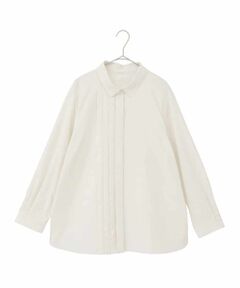 HIROKO BIS GRANDE / ヒロコビス グランデ シャツ・ブラウス | 【大きいサイズ】タックデザインタイプライターシャツ