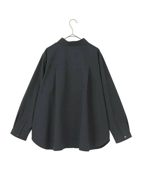 HIROKO BIS GRANDE / ヒロコビス グランデ シャツ・ブラウス | 【大きいサイズ】タックデザインタイプライターシャツ | 詳細1