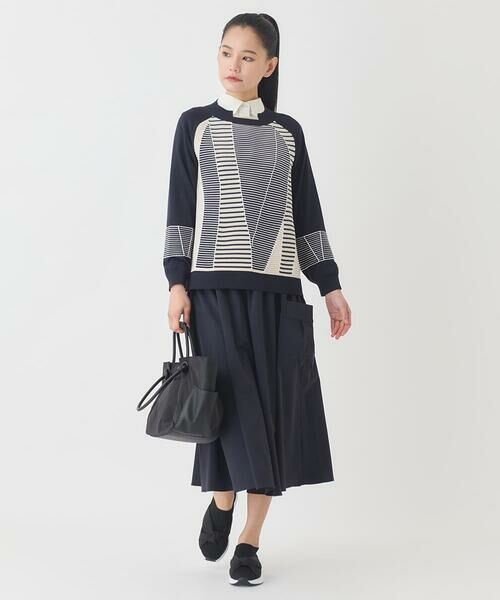 HIROKO BIS GRANDE / ヒロコビス グランデ シャツ・ブラウス | 【大きいサイズ】タックデザインタイプライターシャツ | 詳細23