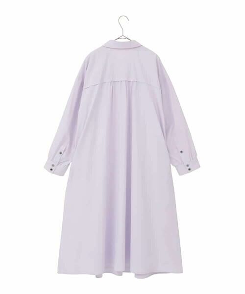 HIROKO BIS GRANDE / ヒロコビス グランデ ロング・マキシ丈ワンピース | 【大きいサイズ】タイプライターシャツワンピース | 詳細1