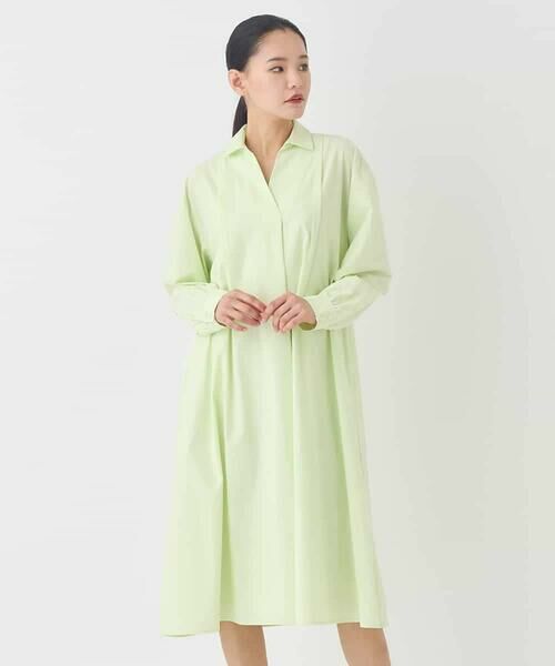 HIROKO BIS GRANDE / ヒロコビス グランデ ロング・マキシ丈ワンピース | 【大きいサイズ】タイプライターシャツワンピース | 詳細12