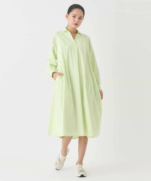 HIROKO BIS GRANDE / ヒロコビス グランデ ロング・マキシ丈ワンピース | 【大きいサイズ】タイプライターシャツワンピース | 詳細21