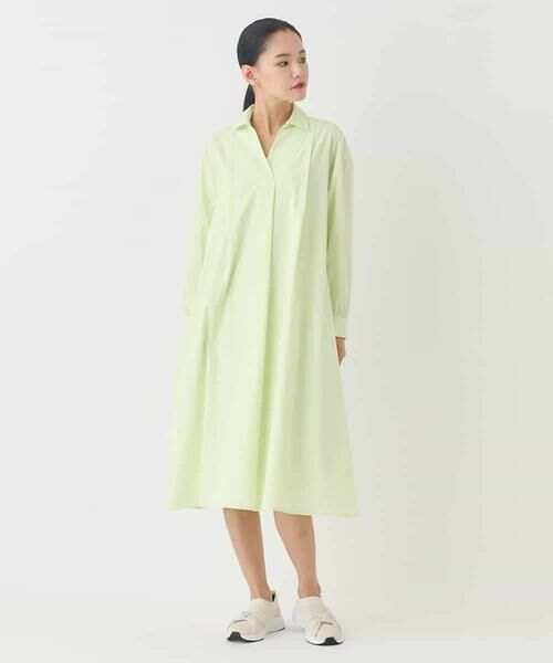 HIROKO BIS GRANDE / ヒロコビス グランデ ロング・マキシ丈ワンピース | 【大きいサイズ】タイプライターシャツワンピース | 詳細22