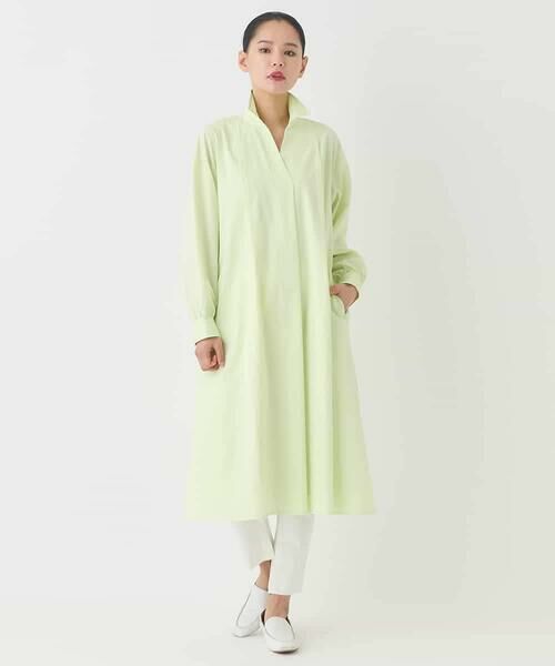 HIROKO BIS GRANDE / ヒロコビス グランデ ロング・マキシ丈ワンピース | 【大きいサイズ】タイプライターシャツワンピース | 詳細26