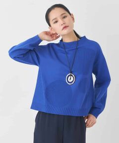 HIROKO BIS GRANDE / ヒロコビス グランデ ニット・セーター | 【大きいサイズ】ドットジャガードニットプルオーバー