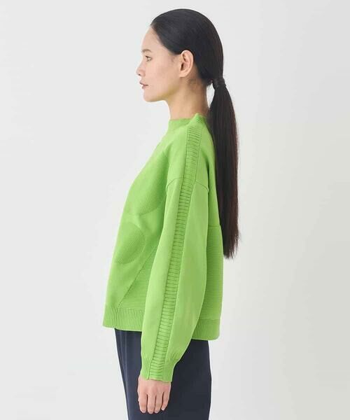 HIROKO BIS GRANDE / ヒロコビス グランデ ニット・セーター | 【大きいサイズ】ドットジャガードニットプルオーバー | 詳細1