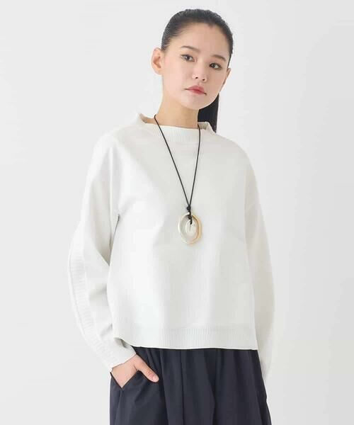 HIROKO BIS GRANDE / ヒロコビス グランデ ニット・セーター | 【大きいサイズ】ドットジャガードニットプルオーバー /洗える | 詳細21