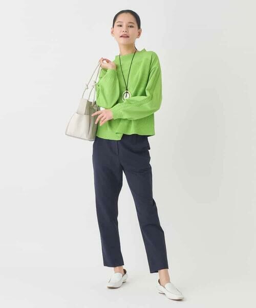 HIROKO BIS GRANDE / ヒロコビス グランデ ニット・セーター | 【大きいサイズ】ドットジャガードニットプルオーバー | 詳細6