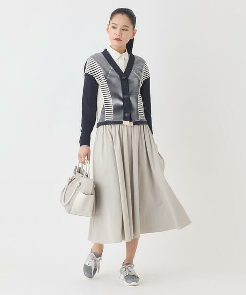 HIROKO BIS GRANDE / ヒロコビス グランデ ロング・マキシ丈スカート | 【大きいサイズ】ハイストレッチギャザーフレアスカート | 詳細16
