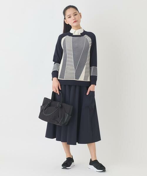 HIROKO BIS GRANDE / ヒロコビス グランデ ロング・マキシ丈スカート | 【大きいサイズ】ハイストレッチギャザーフレアスカート | 詳細17