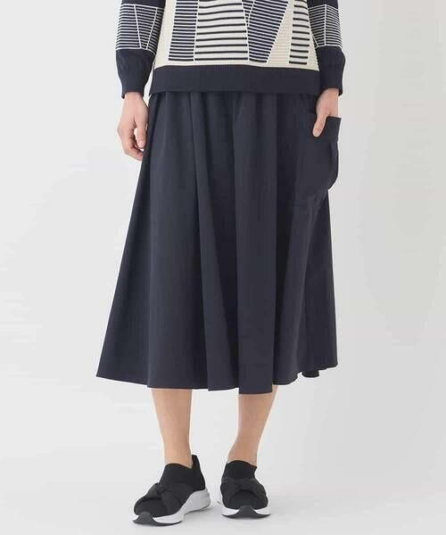 HIROKO BIS GRANDE / ヒロコビス グランデ ロング・マキシ丈スカート | 【大きいサイズ】ハイストレッチギャザーフレアスカート | 詳細7