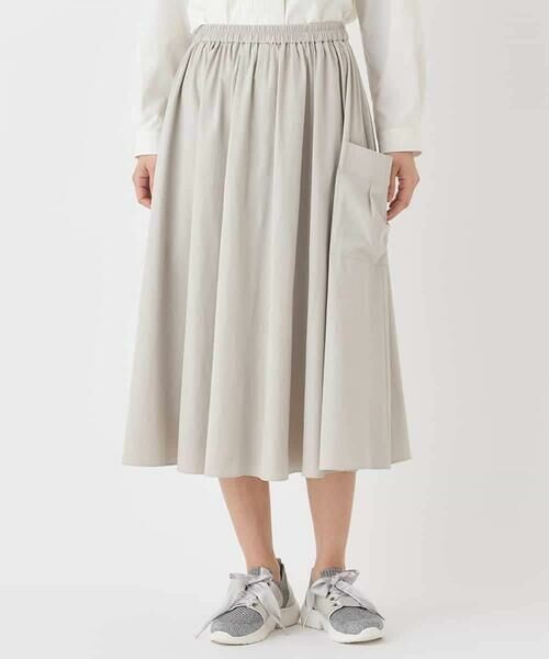 HIROKO BIS GRANDE / ヒロコビス グランデ ロング・マキシ丈スカート | 【大きいサイズ】ハイストレッチギャザーフレアスカート | 詳細8