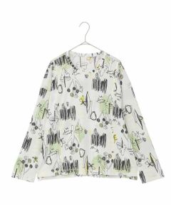 HIROKO BIS GRANDE / ヒロコビス グランデ カットソー | 【大きいサイズ】アートプリントカットソー