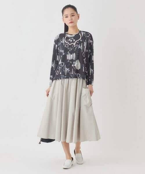 HIROKO BIS GRANDE / ヒロコビス グランデ カットソー | 【大きいサイズ】アートプリントカットソー | 詳細12