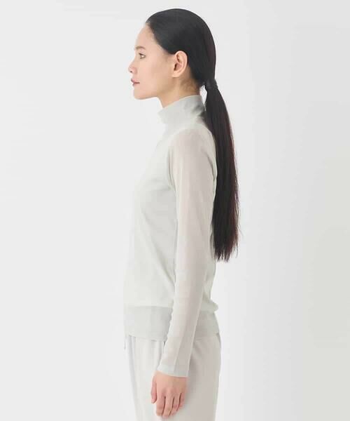 HIROKO BIS GRANDE / ヒロコビス グランデ カットソー | 【大きいサイズ】シアーハイネックカットソー | 詳細1