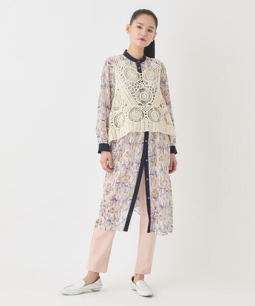 HIROKO BIS GRANDE / ヒロコビス グランデ その他パンツ | 【大きいサイズ】サイドベンツストレッチクロップドパンツ | 詳細27