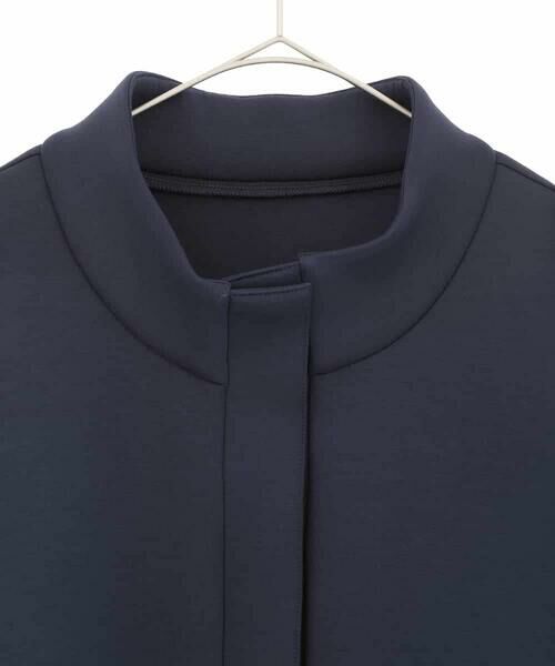 HIROKO BIS GRANDE / ヒロコビス グランデ ロング・マキシ丈ワンピース | 【大きいサイズ】異素材MIXジャージーワンピース | 詳細2