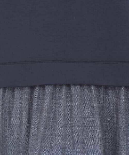 HIROKO BIS GRANDE / ヒロコビス グランデ ロング・マキシ丈ワンピース | 【大きいサイズ】異素材MIXジャージーワンピース | 詳細6