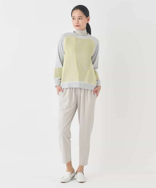 HIROKO BIS GRANDE / ヒロコビス グランデ ショート・ハーフ・半端丈パンツ | 【大きいサイズ】テーパードイージーパンツ | 詳細12