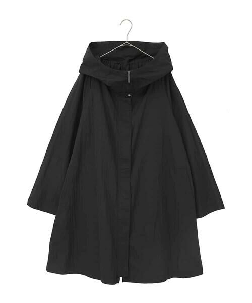 HIROKO BIS GRANDE / ヒロコビス グランデ その他アウター | 【大きいサイズ】ビッグカラーテントラインコート（ブラック）