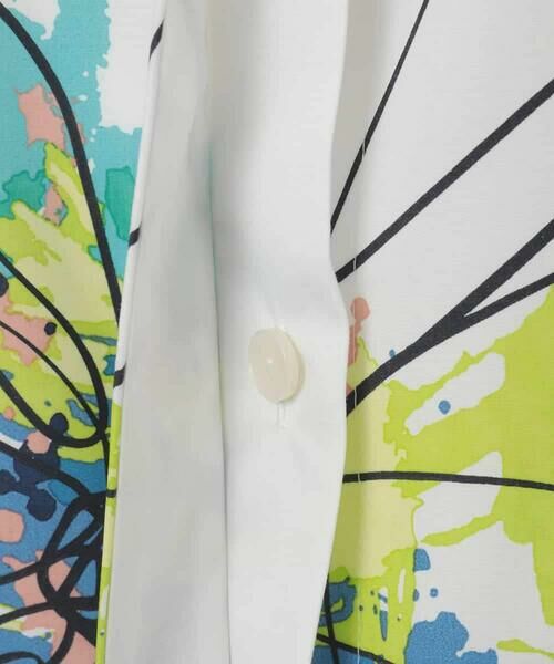 HIROKO BIS GRANDE / ヒロコビス グランデ シャツ・ブラウス | 【大きいサイズ】ドローイングフラワーブラウス | 詳細7