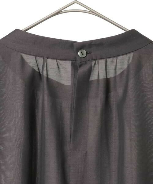 HIROKO BIS GRANDE / ヒロコビス グランデ シャツ・ブラウス | 【大きいサイズ】スタンドカラーかまぼこプリーツブラウス | 詳細3