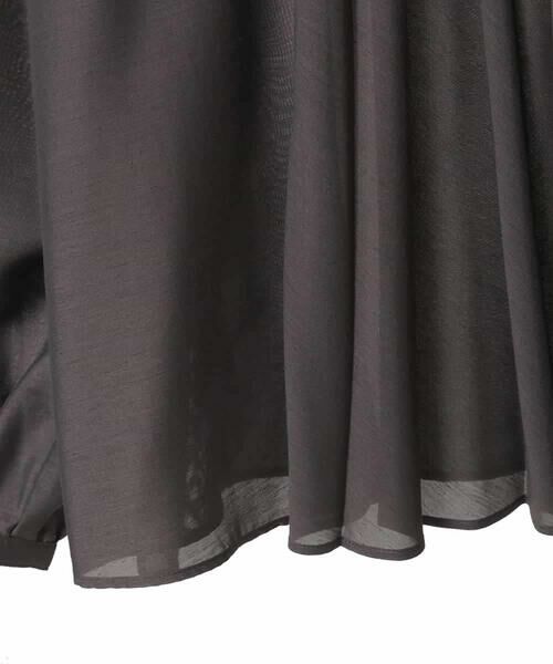 HIROKO BIS GRANDE / ヒロコビス グランデ シャツ・ブラウス | 【大きいサイズ】スタンドカラーかまぼこプリーツブラウス | 詳細6