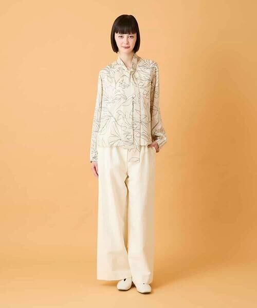 HIROKO BIS GRANDE / ヒロコビス グランデ シャツ・ブラウス | 【大きいサイズ】ボタニカルモチーフプルオーバーブラウス | 詳細16